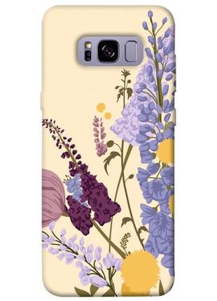 Чехол с принтом на самсунг галакси с8 плюс flowers art / чехол с принтом на samsung galaxy s8 plus