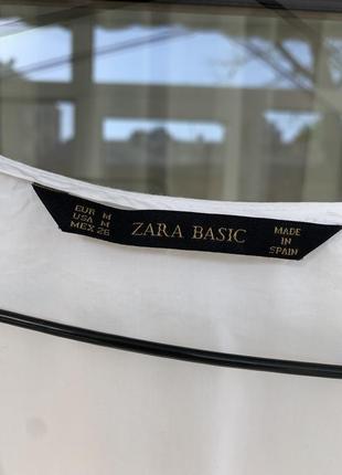 Белая рубашка zara m oversize7 фото