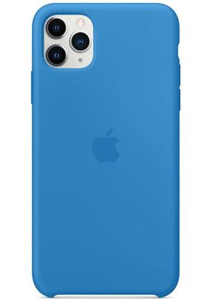 Чехол на iphone 11 pro max (6,5 дюйм) / айфон 11 про макс (6,5 дюйм) синий / surf blue