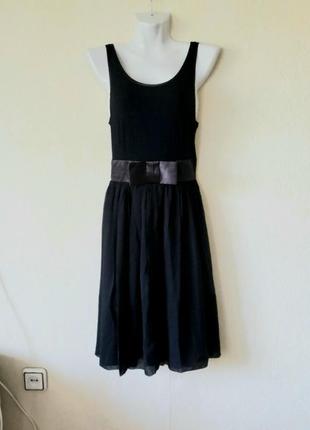 Черное шелковое платье люкс качество.1 фото