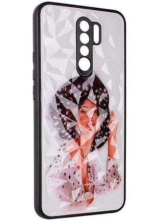 Чохол з принтом на xiaomi redmi 9 girl in a hat / чохол з принтом на сяомі редмі 9