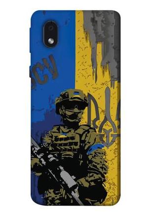 Чехол с принтом на самсунг галакси м01 кор / самсунг галакси а01 кор faith in ukraine 4 / чехол с принтом на