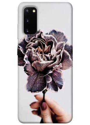 Чехол с принтом на самсунг галакси с20 гвоздика / чехол с принтом на samsung galaxy s20