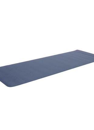 Килимок (мат) спортивний sportvida tpe 183 x 61 x 0.4 см для йоги та фітнесу sv-ez0053 blue/sky blue2 фото