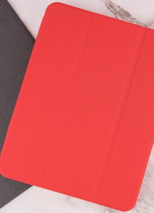 Кожаный чехол книжка с визитницей на ipad 10.9 (2022) красный / чехол на айпад 10.97 фото