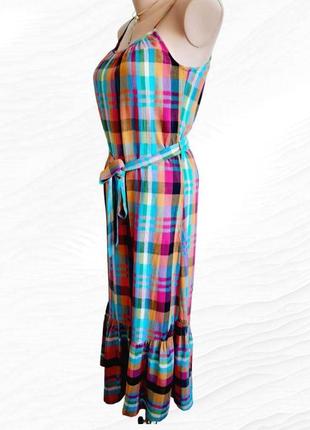 Длинное платье сарафан в яркий принт tu2 фото