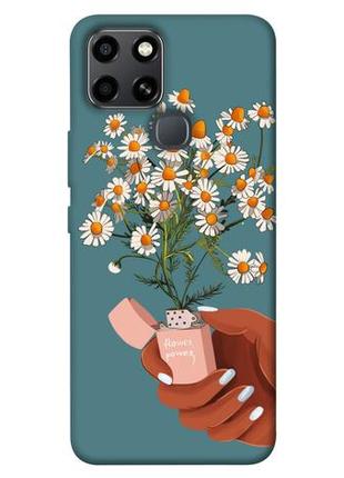 Чохол із принтом на інфінікс смарт 6 chamomile mood / чохол із принтом на infinix smart 6