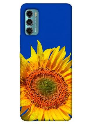 Чохол із принтом на моторола мото джи 60 sunflower / чохол із принтом на motorola moto g60