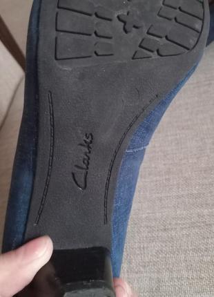 Туфли кожа мягкая бренд clarks 37/38 р ст 23 см6 фото