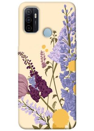 Чехол с принтом на оппо а53 / оппо а32 / оппо а33 flowers art / чехол с принтом на oppo a53 / oppo a32 / oppo