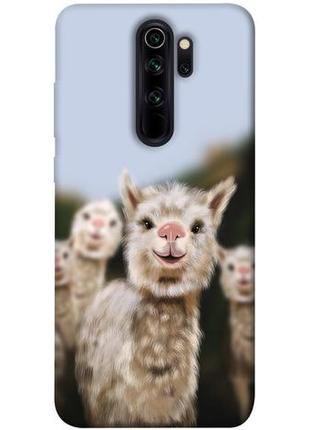 Чохол із принтом на сяомі редмі нот 8 про funny llamas / чохол із принтом на xiaomi redmi note 8 pro