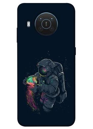 Чохол із принтом на нокія ікс 10 / нокія ікс 20 walk in space / чохол із принтом на nokia x10 / nokia x20