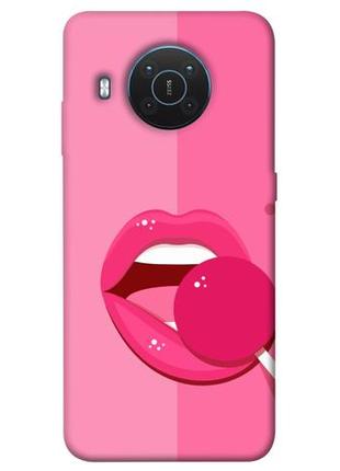 Чохол із принтом на нокія ікс 10 / нокія ікс 20 pink style 4 / чохол із принтом на nokia x10 / nokia x20