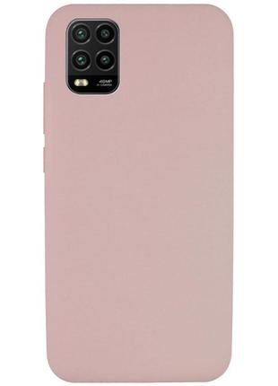 Матовый силиконовый чехол на xiaomi mi 10 lite / ксиоми ми 10 лайт розовый / pink sand