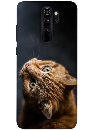 Чехол с принтом на сяоми редми нот 8 про рыжий кот / чехол с принтом на xiaomi redmi note 8 pro