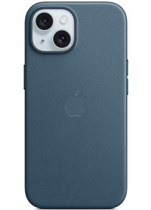 Силіконовий футляр із карабіном для навушників iphone 15 plus pacific синій / силіконовий футляр із карабіном для навушників айфон