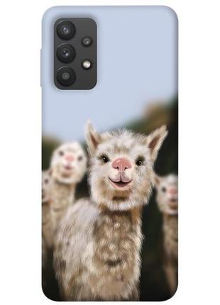 Чехол с принтом на самсунг галакси а32 funny llamas / чехол с принтом на samsung galaxy a32 4g