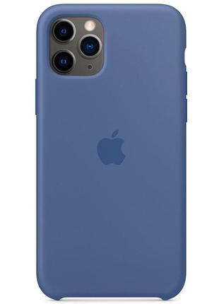 Чехол на iphone 11 pro max (6,5 дюйм) / айфон 11 про макс (6,5 дюйм) синий / linen blue