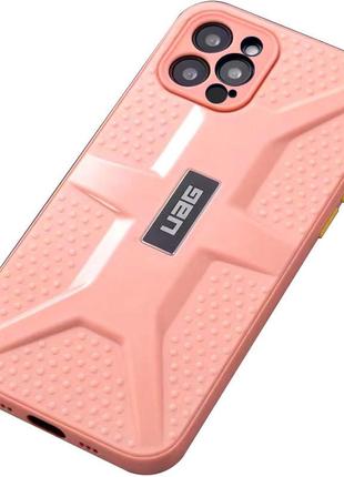 Матовый противоударный чехол с защитой на камеру на iphone 12 pro max розовый / чехол на айфон 12 про макс