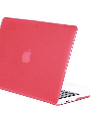 Чехол на macbook pro 16 (2019) (a2141) / макбук про 16 (2019) (a2141) розовый / rose red