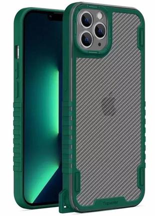 Матовий ударний корпус на iphone 12 pro max green matte shocktrise case на iphone 12 pro max