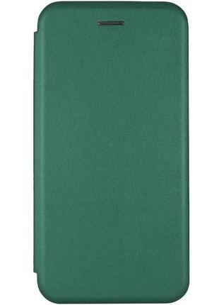 Кожаный чехол книжка с визитницей на samsung galaxy s20 fe зеленый / чехол на самсунг галакси с20 фе