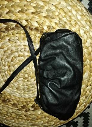 Сумочка crossbody черная кожзам