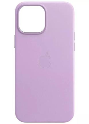 Кожаный чехол на iphone 13 / айфон 13elegant purple