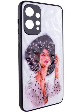 Чохол з принтом на xiaomi redmi 12 girl in a hat / чохол з принтом на сяомі редмі 12