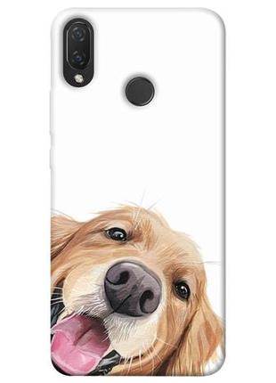 Чехол с принтом на хуавей п смарт плюс funny dog / чехол с принтом на huawei p smart plus