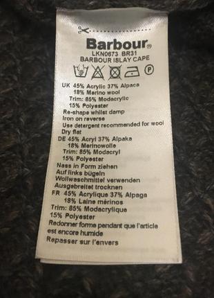 Трикотажне barbour пончо кейп накидка з капюшоном barbour альпака мериносорстість4 фото