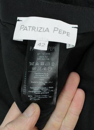 Шикарные жаккардовые брюки patrizia pepe black jacquard piton effect slim fit high waist pants7 фото