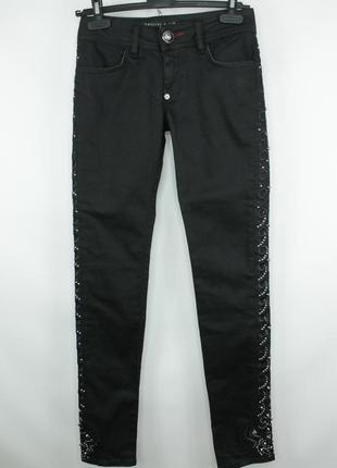 Оригінальні дизайнерські джинси philipp plein strawberry cheesecake black denim women jeans1 фото