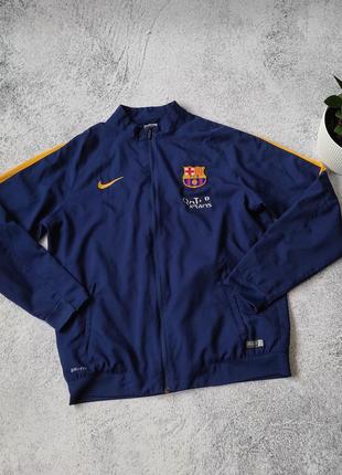 Тренировочная кофта ветровка nike fc barcelona