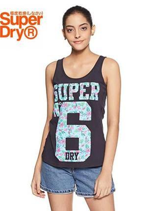 294.удобная хлопковая майка уникальной британской марки одежды superdry.