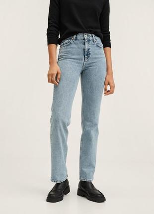 Джинси, рівні джинси mango, джинсы повные высокие,4 фото