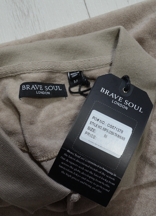 Brave soul футболка поло коричневая р. l флисовая махровая4 фото