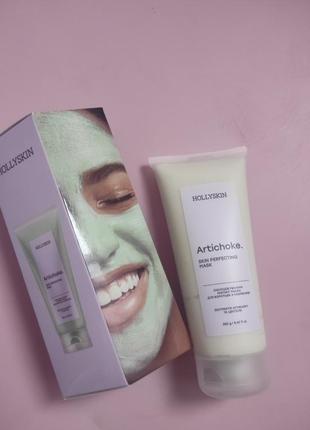 Охолоджувальна ліфтинг маска для боротьби з набряками hollyskin artichoke. skin perfecting mask 250 мл 18+