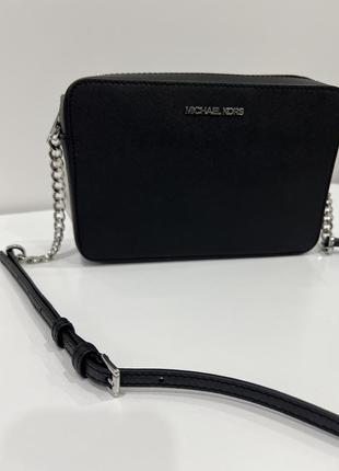 Сумка сумочка michael kors оригинал crossbody серо-черная1 фото