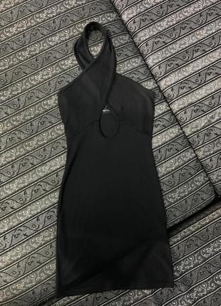 Платье черное мини, plt, новое, размер с-м6 фото