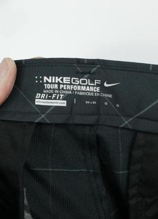 Спортивні брюки nike golf tour performance dri fit plaid charcoal pants4 фото