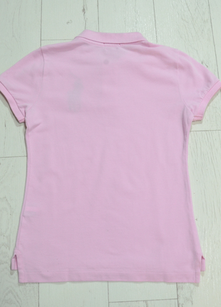 Polo ralph lauren skinny polo футболка слім поло з великим лого рожева4 фото