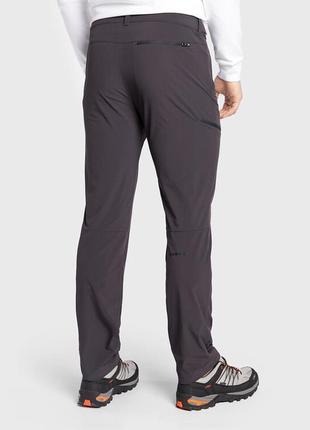 Качественные треккинговые брюки mammut runbold hiking trekking outdoor gray pants men's2 фото