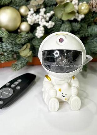 Звездный проектор астронавт mini farraray белый вращение на 3601 фото