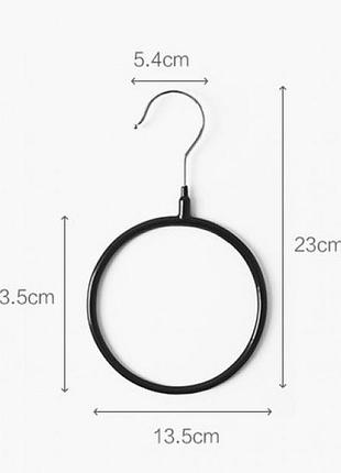 Вешалка-кольцо для шарфов, палантинов и платков. белый