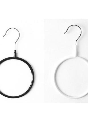 Вешалка-кольцо для шарфов, палантинов и платков. белый