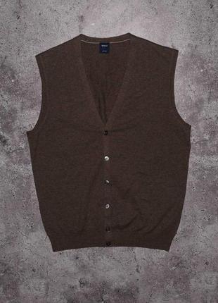 Boggi milano lana virgin wool vest (мужская шерстяная жилетка )1 фото