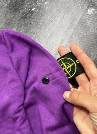 Зір худі  stone island violet (зіп худі)3 фото