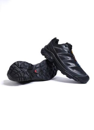 Кроссовки salomon xt-6 adv all black3 фото