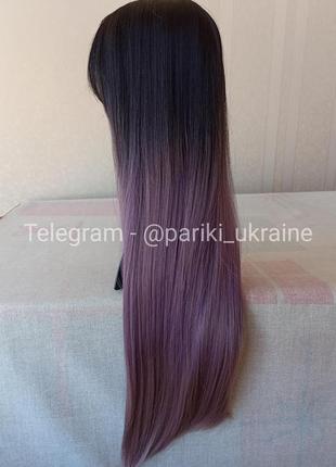 Цветной длинный парик, новая, термостойкая, с чуточкой, парик3 фото
